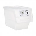 Caja de plástico transparente apertura frontal