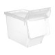 Caja de plástico transparente apertura frontal