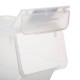Caja de plástico transparente apertura frontal