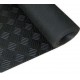 Estribera de goma negra Checker al corte