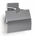 Portarrollos con tapa cromo 12,5x5x12,5cm Kalo