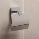 Portarrollos con tapa cromo 12,5x5x12,5cm Kalo