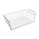 Cesto de acero cromado para armario de cocina 40x26x14cm