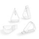 Pinza sujeta mantel transparente 4uds.