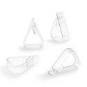Pinza sujeta mantel transparente 4uds.