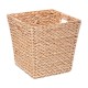 Caja de ordenación de mimbre natural con asas