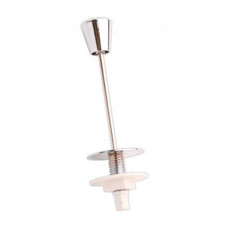 Tirador de cisterna bajo recto cromo 114mm