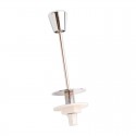 Tirador de cisterna bajo recto cromo 114mm
