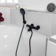 Grifo bañera termostático negro Round