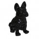 Perro bulldog negro 22cm