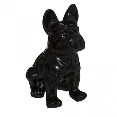Perro bulldog negro 22cm