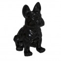 Perro bulldog negro 22cm