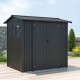 Cobertizo de metal Spree antracita 232x176x212cm 4,10m2