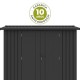 Cobertizo de metal Spree antracita 232x176x212cm 4,10m2