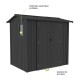Cobertizo de metal Spree antracita 232x176x212cm 4,10m2