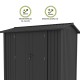Cobertizo de metal Spree antracita 232x176x212cm 4,10m2