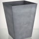 Maceta imitación cemento cuadrada 40cm