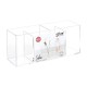 Organizador de poliestireno con 4 compartimentos 22x10x7cm Selena