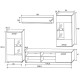 Salón frontal 230x190x38.3 cambrian