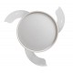 Ventilador de techo DC retráctil blanco con luz led + mando Ø108 Mandarin