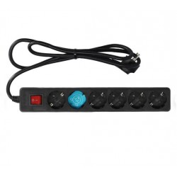 Base Schuko 6t + interruptor con cable 1,5m