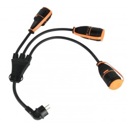 Adaptador enchufe triple lock