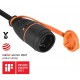 Adaptador enchufe triple lock