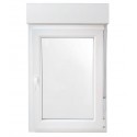 Ventana PVC 1 hoja con persiana 75x100cm derecha