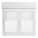 Ventana PVC 2 hojas con persiana 120x100cm derecha