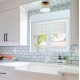 Ventana PVC 2 hojas con persiana 120x100cm derecha
