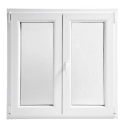 Ventana PVC 2 hojas 110x100cm derecha