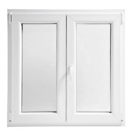 Ventana PVC 2 hojas 110x100cm derecha