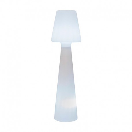 Lámpara exterior polietileno blanco Lola