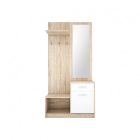 Recibidor Nepo 90x184x30,5cm blanco cambrian