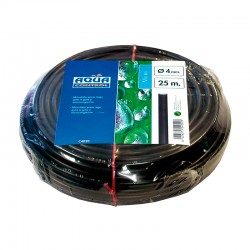 Microtubo flexible 4mm 25m negro