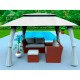 Cortinas repuesto para pérgola 3x4m