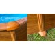 Piscina de acero acabado madera ovalada Mauritius Gre altura 132