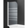Mampara de baño Noa 1 hoja blanco