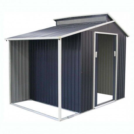 Cobertizo de metal con tragaluz Nottingham 293x129x229cm 3,78m2