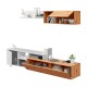 Mueble de salón de melamina blanco artik/roble nodi para TV Julia