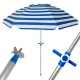 Sombrilla plegable aluminio para playa