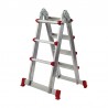 Escalera multiposiciones de aluminio 4x3