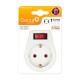 Adaptador Schuko 2P 16A c/interruptor