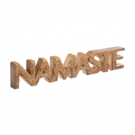 Namaste decorativo de madera de mango 56x3,2x9,5cm