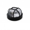 Aplique estanco redondo negro IP44 E27