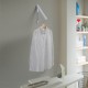 Perchero de pared plegable blanco