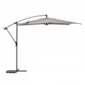 Parasol de acero excéntrico 3 metros taupé