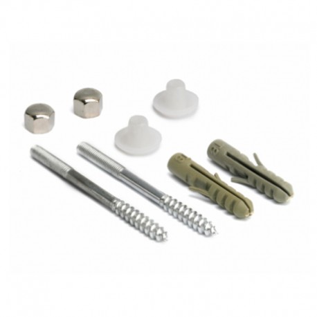 Juego de 2 tornillos para fijación inodoro bidé vertical M5x75mm