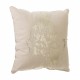 Cojín de lino beige plata/oro Buda