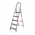 Escalera de aluminio 5 peldaños anchos